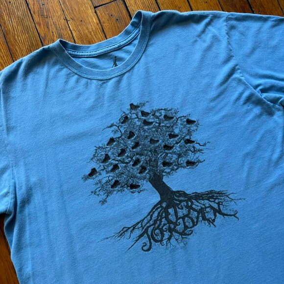 Vintage Y2K 2008 Jordan Nike History Shoe Family‎ Tree T Shirt Men Large Blue - Picture 2 of 8